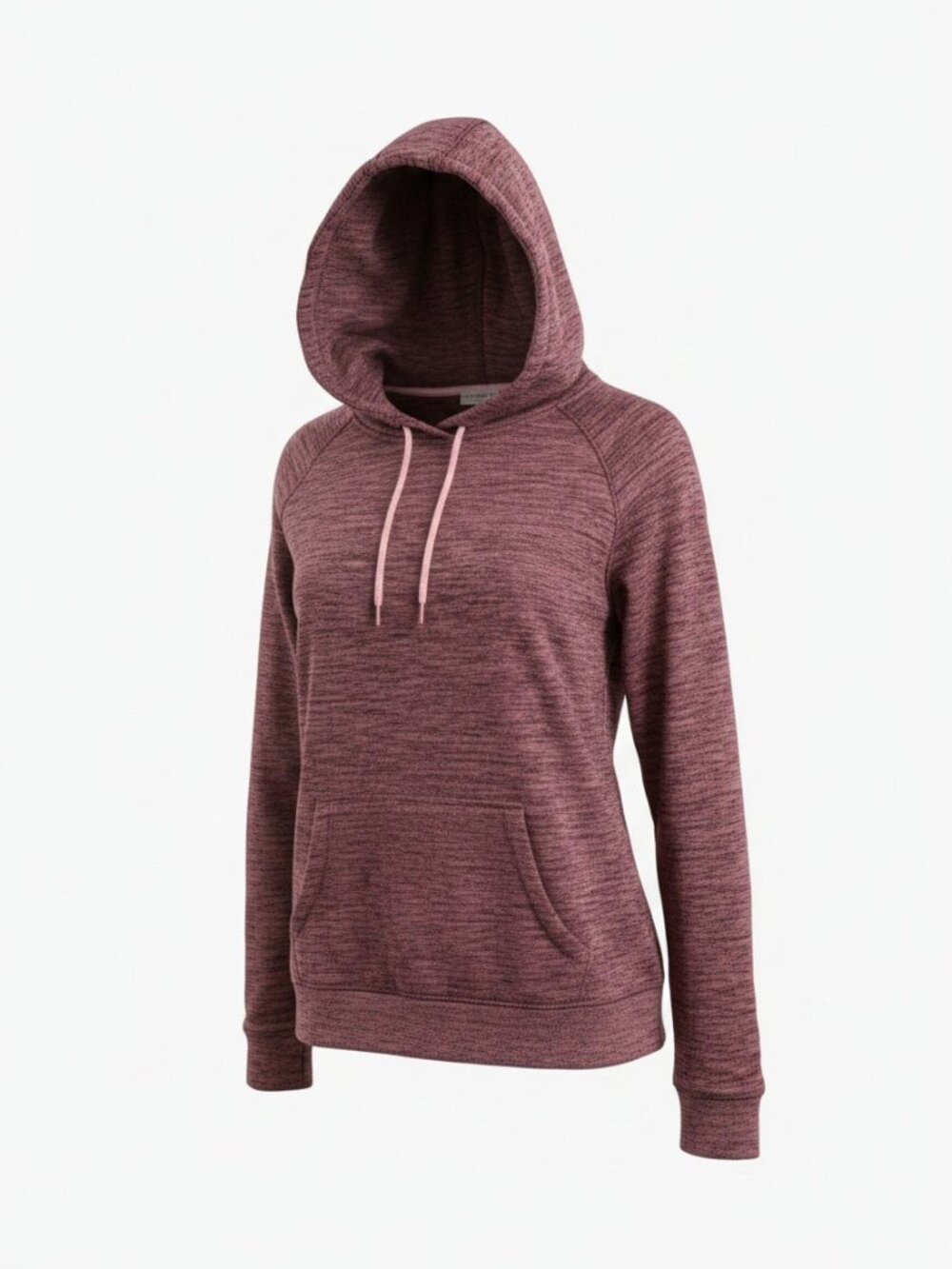 Crane Pink and Black Pullover Hoodie